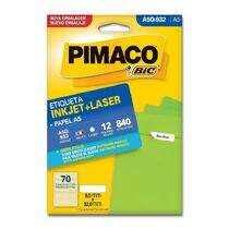 Etiqueta Adesiva A5 Inkjet + Laser A5Q-932 (9,0 x 32,0 mm) c/70 CL 12 UN Pimaco 