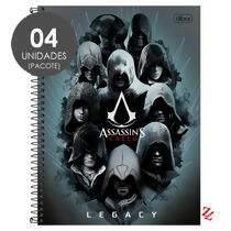 Caderno Espiral Universitário Capa Dura 10 Matérias (200 Folhas) Assassin's Creed PT 04 UN Tilibra