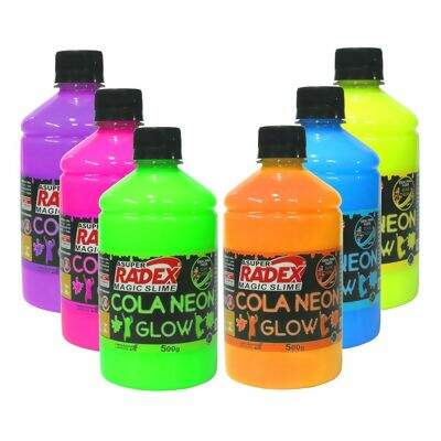 Cola Colorida Neon Glow (500g) Magic Slime Radex