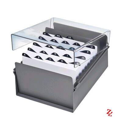 Fichário de Mesa Acrimet para Ficha 6x9 Base Aço/Cristal - 914.3