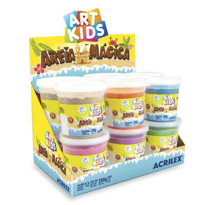 Areia Mágica Cinética (200g) Cores Sortidas Art Kids Acrilex