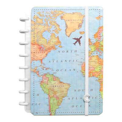 Caderno Inteligente Mapa Mundi by Gocase A5