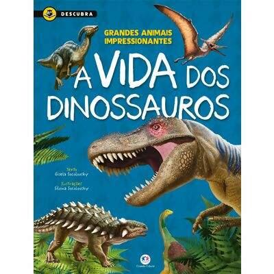 Livro Infantil Colorindo Dinossauros Ciranda Cultural - Papelaria