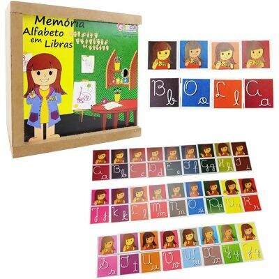 Jogo da Memória - Sílabas Iniciais e Figuras - 40 peças - Caixa