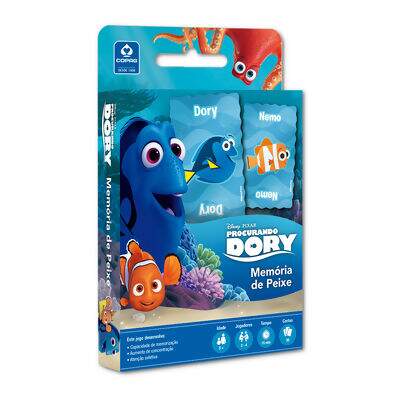 Jogo de Cartas Memória de Peixe Procurando Dory Copag