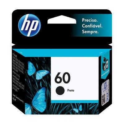 Cartucho de Tinta Original HP 60 (4,5ml) Preto (CC640WB)