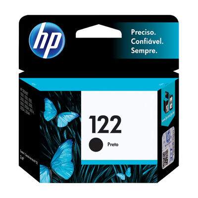 Cartucho de Tinta Original HP 122 (2ml) Preto (CH561HB)