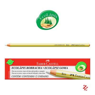 Lápis Borracha CX 12 UN Faber-Castell