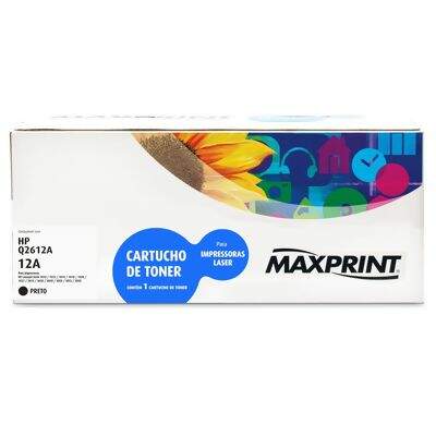 Toner Compatível HP 12A Maxprint Preto (Q6212A)