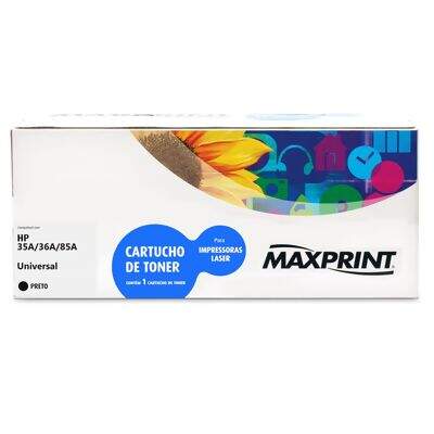 Toner Compatível Universal HP 35A/36A/85A Maxprint Preto