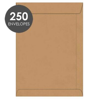 Envelope Saco (176 x 250) 80g/m² Kraft Natural CX 250 UN Foroni