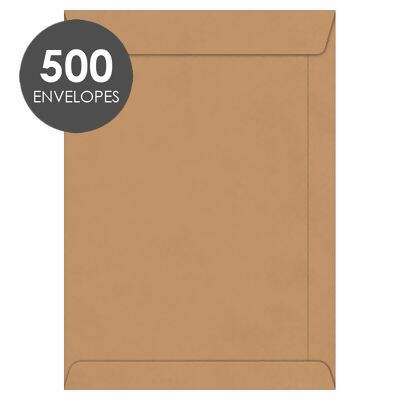 Envelope Saco (110 x 170) 80g/m² Kraft Natural CX 500 UN Foroni