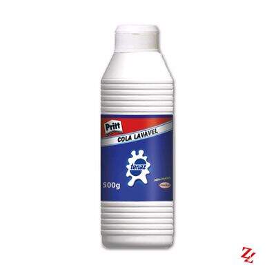 Cola Líquida Branca Lavável (500g) Tenaz Pritt