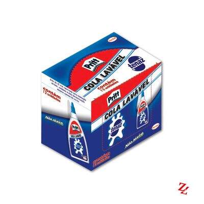 Cola Líquida Branca Lavável (35g) CX 12 UN Tenaz Pritt