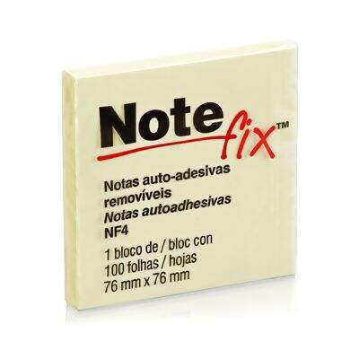 Bloco de Notas Adesivas Notefix 3M (76 x 76 mm) 100 Folhas