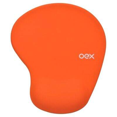Mousepad Ergonômico com Apoio em Gel Confort Laranja MP200 OEX
