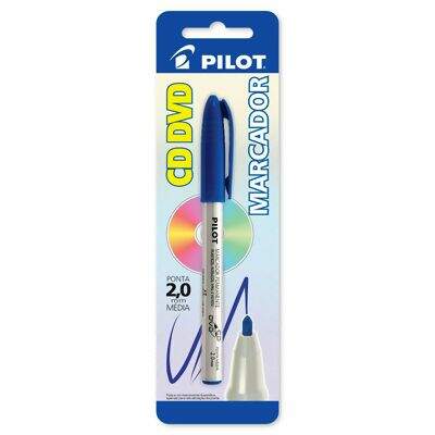 Marcador para CD e DVD (2.0 mm) Azul Pilot