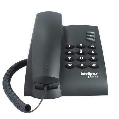 Telefone com Fio Intelbras Pleno - Preto