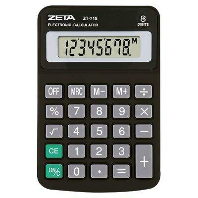 Calculadora Eletrônica de Mesa 12 Dígitos Zeta ZT718