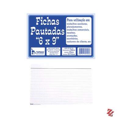 Ficha Pautada 6x9 (228 x 153 mm) 1204 PT 100 UN Tamoio