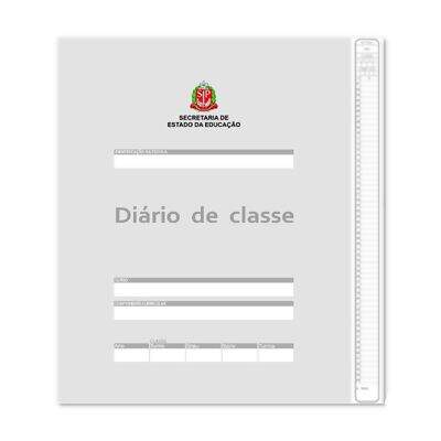 Diário de Classe Bimestral (EE) Escolas Estaduais com Brasão de São Paulo PT 50 UN Tamoio