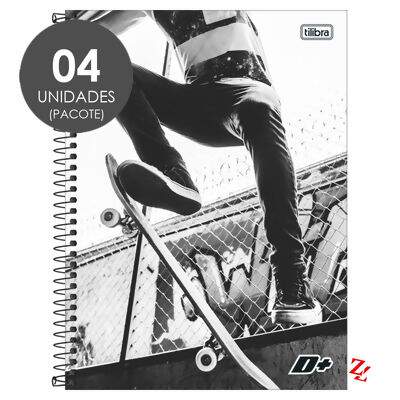 Caderno Espiral Universitário Capa Dura 1 Matéria (96 Folhas) D+ Masculino PT 04 UN Tilibra