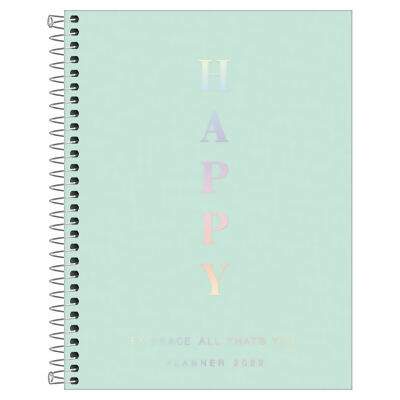 Planner 2023 Espiral Happy Verde M7 Tilibra