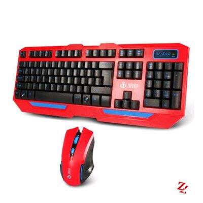 Teclado e Mouse sem Fio USB Gamer Combo SF-X40 Infokit