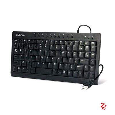 Teclado com Fio USB Multimídia Mini BK-M57 Exbom