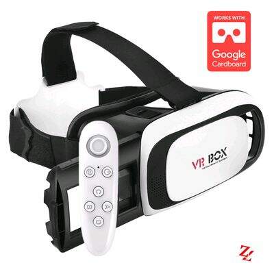 Óculos de Realidade Virtual VR Box 2.0 com Controle Bluetooth