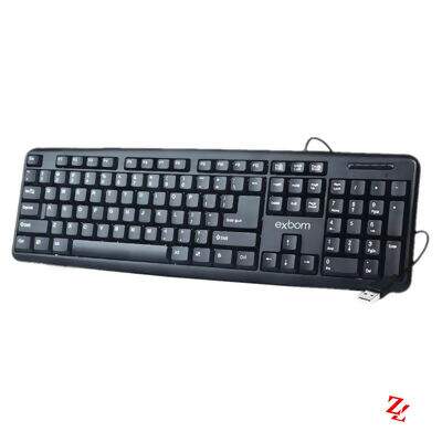 Teclado com Fio USB Standard BK-102 Exbom