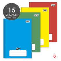 Caderno Brochura 1/4 Capa Dura (48 Folhas) D+ Liso PT 15 UN Tilibra