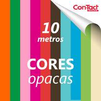 Plástico Adesivo (45 cm x 10 m) Cores Opacas Con-tact