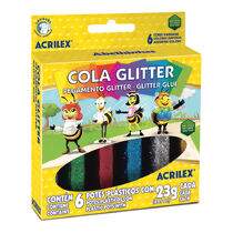 Cola Glitter (23g) 6 Cores Acrilex