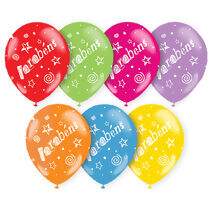 Bexiga de Látex (10") Aniversário Parabéns PT 25 UN Balloontech