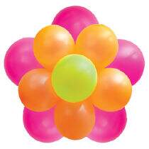 Conjunto de Bexigas (7" e 10") Bloom Neon PT 12 UN Balloontech