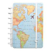 Caderno Inteligente Mapa Mundi by Gocase A5