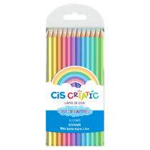 Lápis de Cor Criatic Tons Pastel (12 Cores) Sextavado CiS