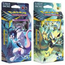 Deck Inicial (60 cartas) Pokémon SL10 Elos Inquebráveis Mewtwo ou Zeraora Copag