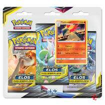 Pacote de Expansão Triplo (19 cartas) Pokémon SL10 Elos Inquebráveis Copag