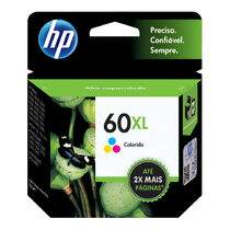 Cartucho de Tinta Original HP 60XL (15,5ml) Colorido (CC644WB)