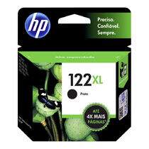 Cartucho de Tinta Original HP 122XL (8,5ml) Preto (CH563HB)