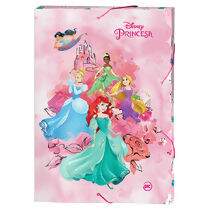 Pasta Aba Elástico PP Ofício (332 x 232 x 30 mm) Disney Princesas 2876 DAC