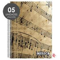 Caderno de Música Espiral Universitário Capa Dura (96 Folhas) PT 05 UN São Domingos