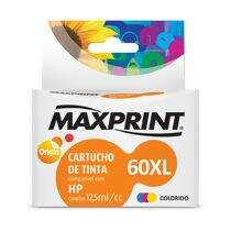 Cartucho de Tinta Compatível HP 60XL Maxprint (12,5ml) Colorido (CC644WL)
