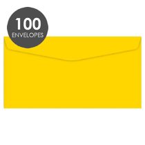 Envelope Ofício (114 x 229) 80g/m² Amarelo PT 100 UN Foroni