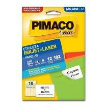 Etiqueta Adesiva  A5 Inkjet + Laser A5Q-3348 (33,0 x 48,0 mm) c/16 CL 12 UN Pimaco