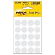 Etiqueta Adesiva para Identificação Pimaco Multiuso TP19 TR (19 mm) Transparente c/100