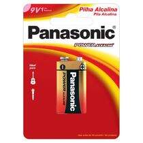 Bateria Alcalina 9V (6LR61) Quadrada Panasonic