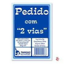 Bloco de Pedido PT 20 UN Tamoio 1/8 (108 x 155 mm) 2 Vias R1007